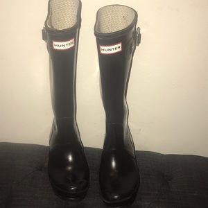 Hunter rain boots worn a few times